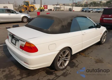 2001 BMW 330 Ci из США, поврежденный, VIN WBABS53401JU86736